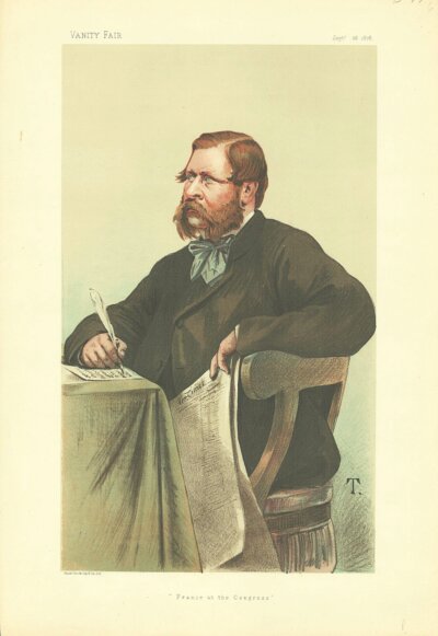 William Henry Waddington   (antique print)