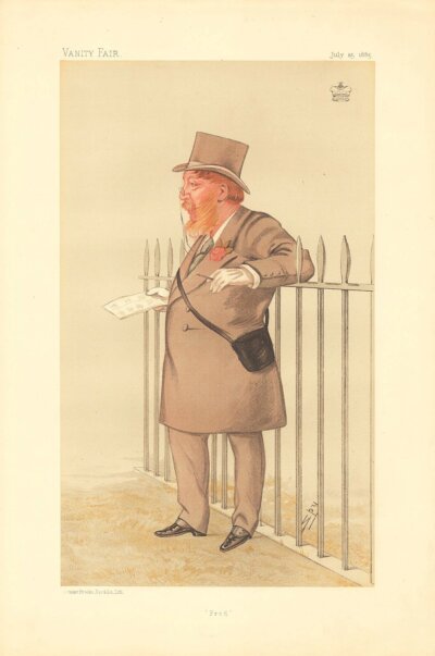 Frederick Gough-Calthorpe, 5th Baron Calthorpe.  (antique print)