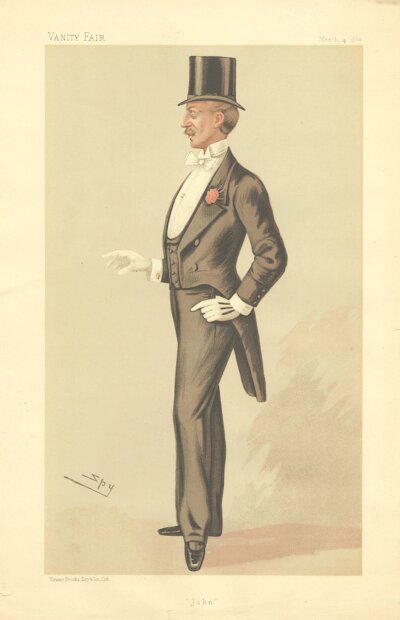 John Delacour   (antique print)