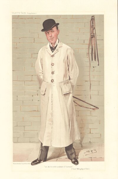 Lord Willoughby de Broke  Master of Fox Hounds   (antique print)