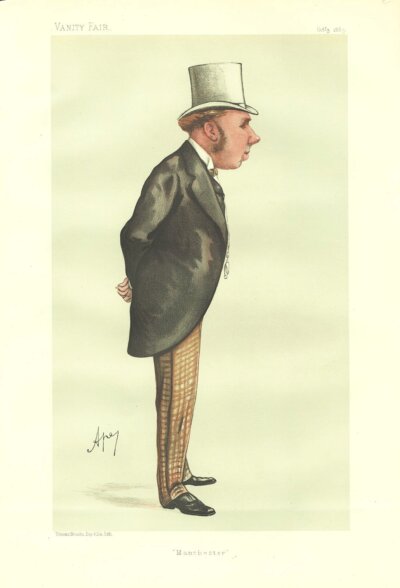 Sir William Henry Houldsworth, 1st Baronet.  (antique print)