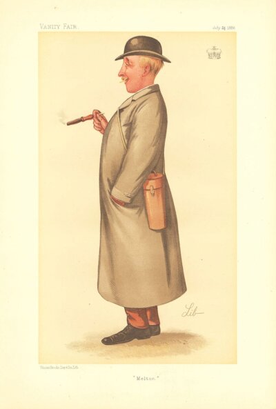 George Manners Astley, 20th Baron Hastings  (antique print)