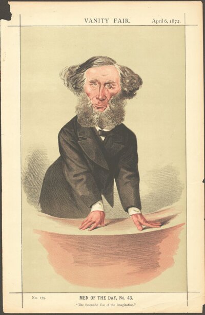 John Tyndall   (antique print)