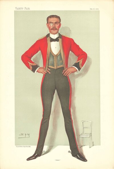 Capt. Oswald Henry Ames  (antique print)