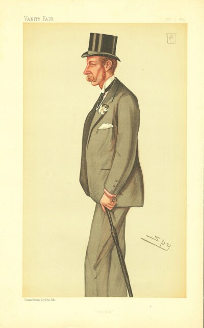 Sir George Chetwynd 4th Baronet  Race horse owner   (antique print)
