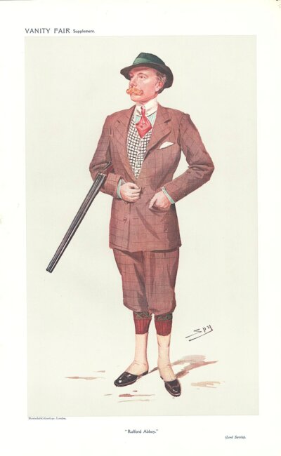 John Lumley-Savile, 2nd Baron Savile    (antique print)