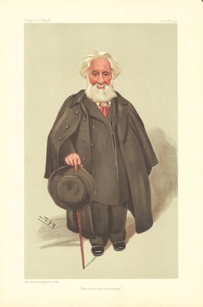 Sir William Huggins   (antique print)