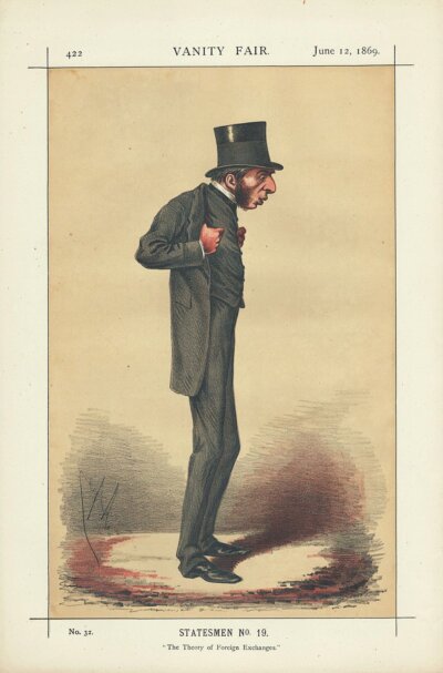 George Goschen, 1st Viscount Goschen  (antique print)