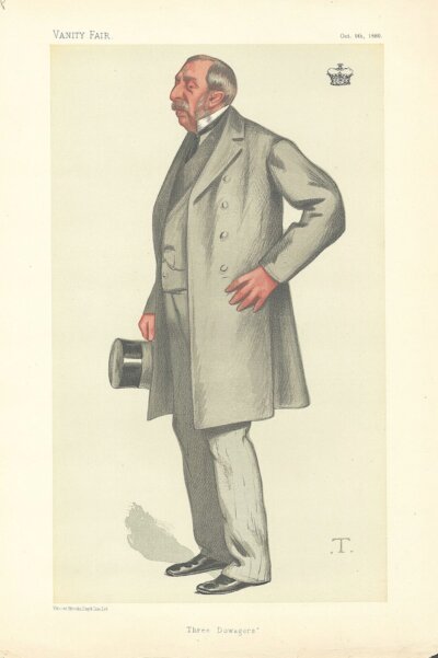 Ernest Brudenell-Bruce, 3rd Marquess of Ailesbury.  (antique print)