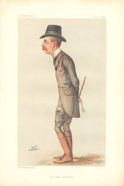 Lord Randolph Henry Spencer-Churchill  (antique print)