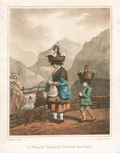 A Welch Market Woman and Son