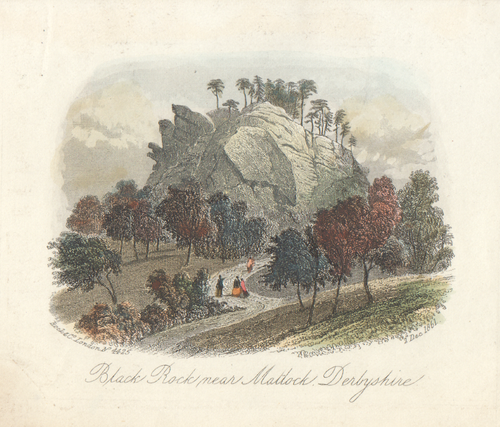 Black Rock near Matlock  (antique print)