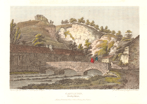 Castleton Derbyshire (antique print)
