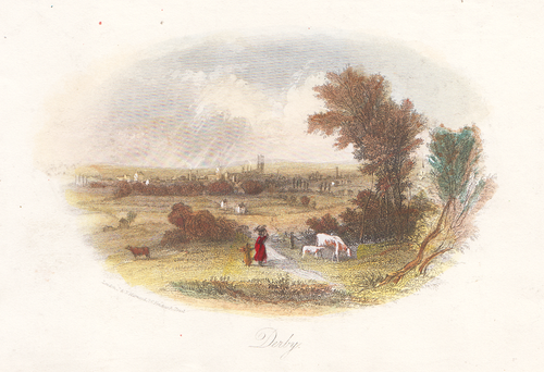 Derby  (antique print)