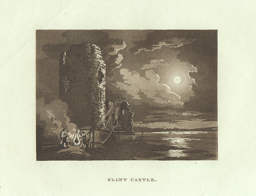 Flint Castle.  (antique print)