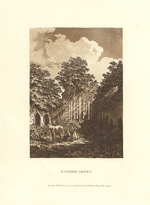 Kimmer Abbey.  (antique print)