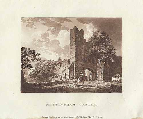 Mettingham Castle.  (antique print)