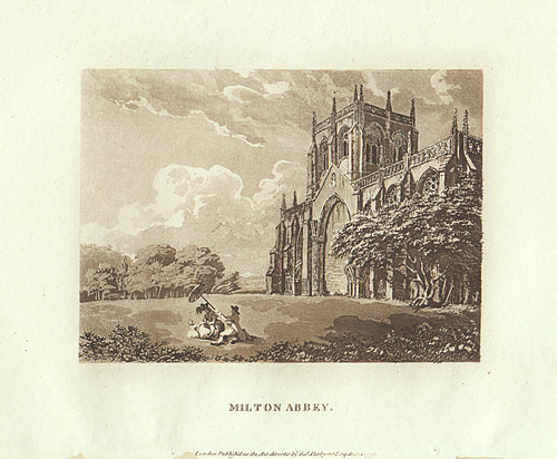 Milton Abbey.  (antique print)