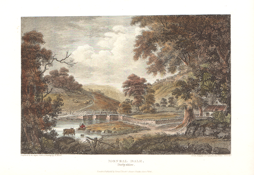 Monsal Dale Derbyshire (antique print)