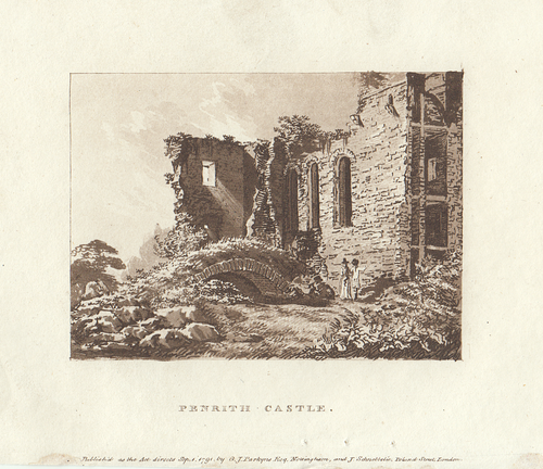 Penrith Castle.  (antique print)