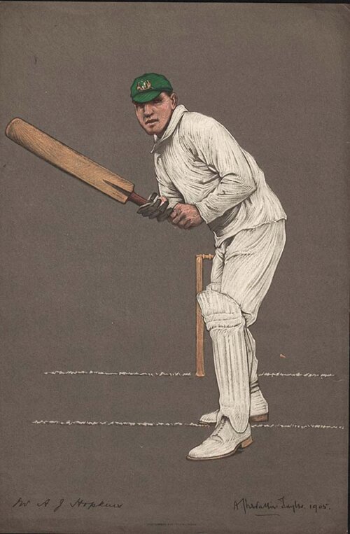 Mr A J Hopkins  New South Wales  -  Awaiting the ball