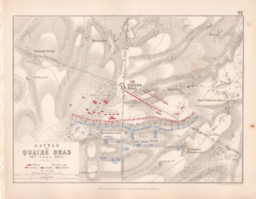 Battle of Quatre Bras 16th June, 1815.