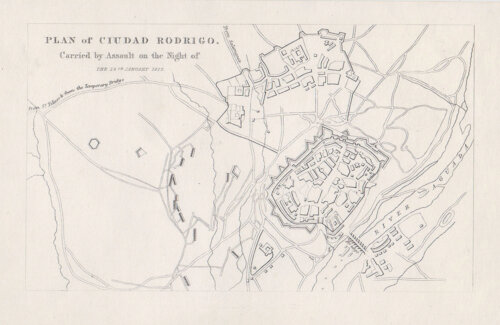 Plan of Ciudad Rodrigo  Carried by Assault on the Night of the 19th January 1812