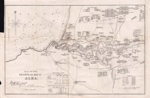 Plan of the Heights and Bay of Alma
