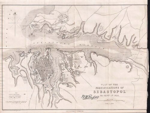 Plan of the Fortifications of Sebastopol to Sept. 1st, 1854.