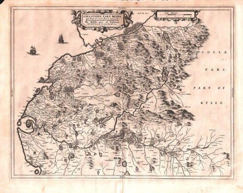Blaeu - Gallovidiae pars media quae Deam et Cream fluvios interjacet..... 