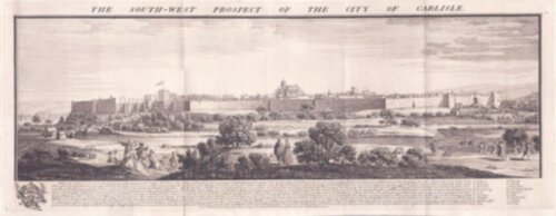 The South-West Prospect of the City of Carlisle.