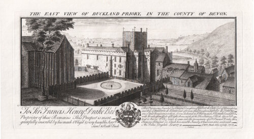 The East View of Buckland Priory in the County of Devon 