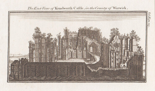 The East View of Kenelworth Castle in the County of Warwick 