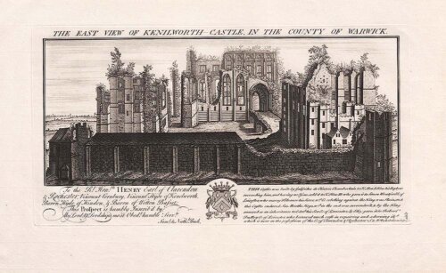 The East View of Kenilworth Castle, in thw County of Warwick.