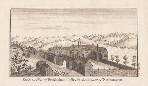 The East view of Rockingham Castle in the County of Northampton 