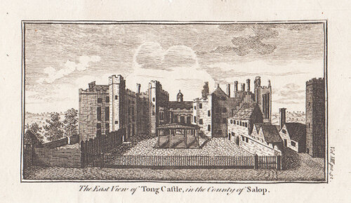 The East view of Tong Castle in the County of Salop  