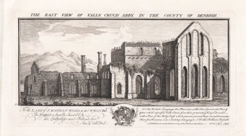 The East View of Valle Crucis Abby