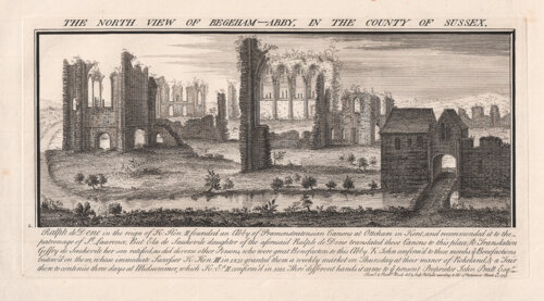 The North View of Begeham Abby in the County of Sussex