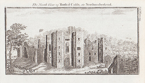 The North View of Bothal Castle in Northumberland 