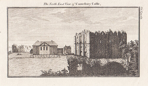 The North East View of Canterbury Castle 