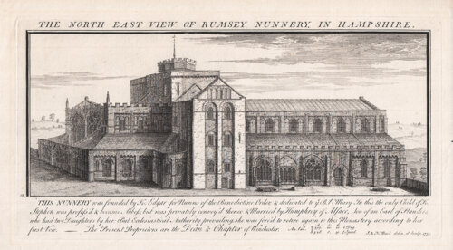 The North East View of Rumsey Nunnery in Hampshire 
