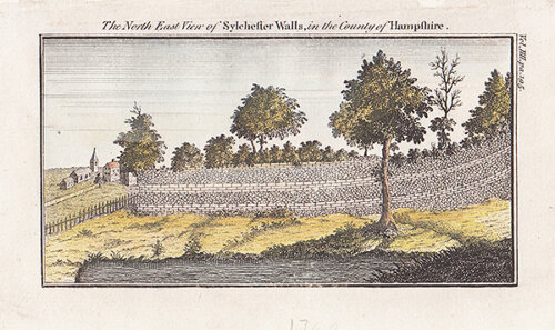 The North East View of Sylchester Walls in the County of Hampshire 