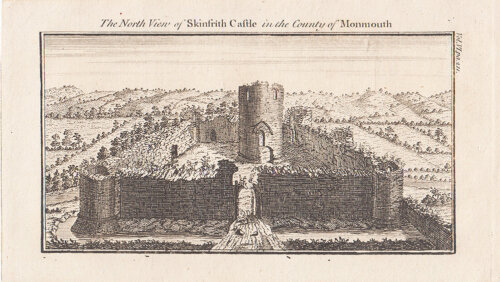 The North View of Skenffrith Castle in the ounty of Monmouth.