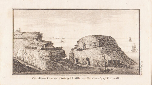 The North View of Tintagel in the County of Cornwall.