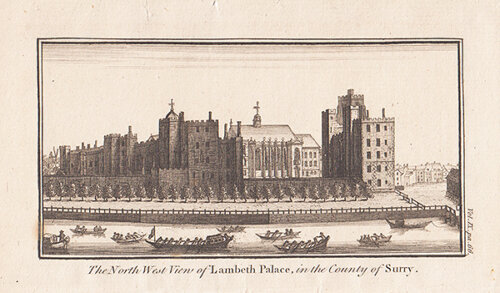 The North West View of Lambeth Palace in the County of Surry 