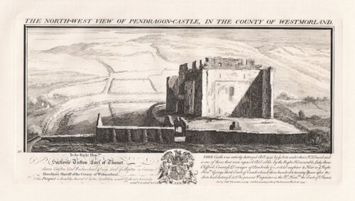 The North West view of Pendragon Castle in the County of Westmorland 