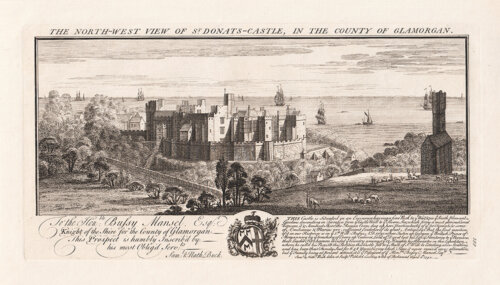 St Donats Castle in the County of Gl;amorganshire 