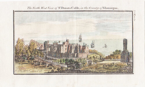 The North West View of St Donat's Castle in the County of Glamorgan