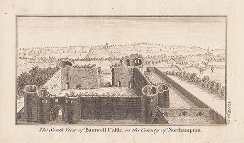 The South View of Barnwell Castle in the County of Northampton 