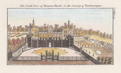 The South view of Drayton House in the County of Northampton 